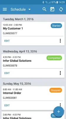 Infor LN Mobile Service android App screenshot 4